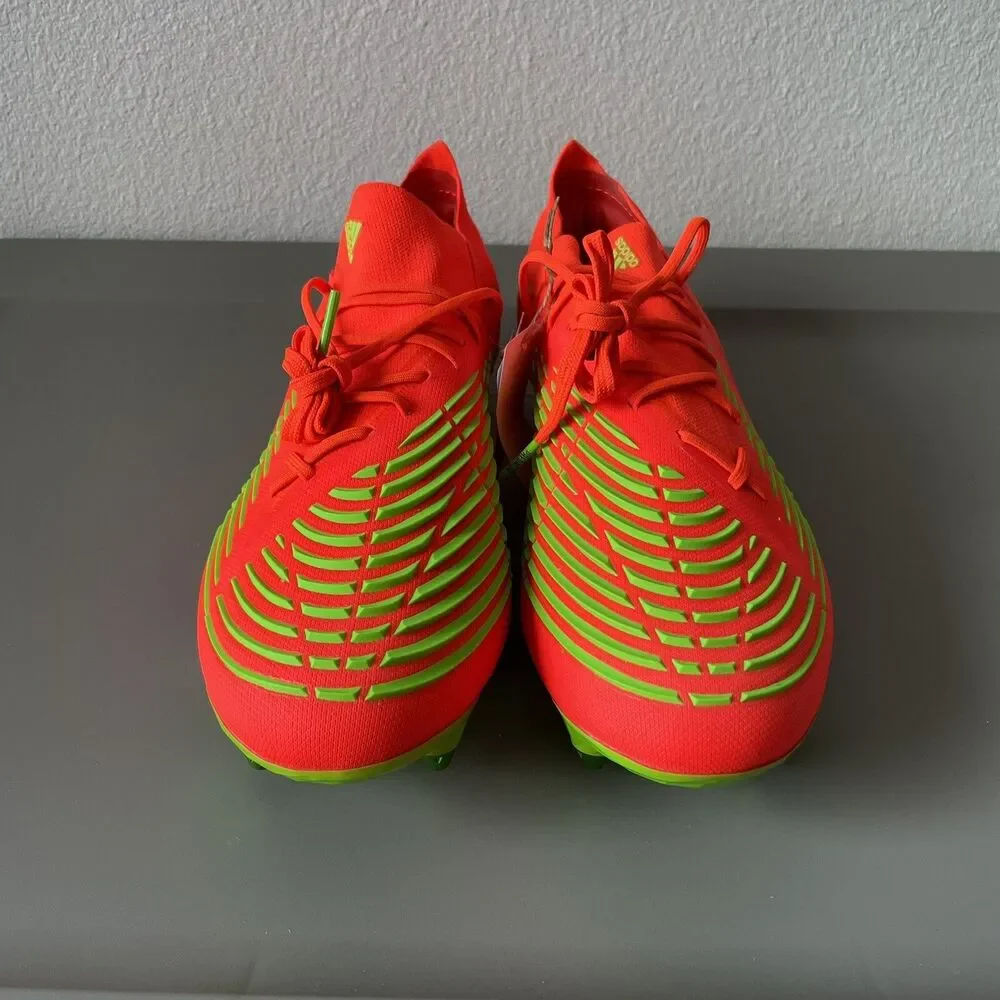 Adidas Predator Edge.1 SG Soccer Cleats Solar Red Orange GW1010 Men's Size 10